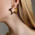 Obsession Classic Leopard Print Statement Earrings