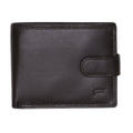Futura Mens RFID Leather Coin Fold Over Wallet - Brown