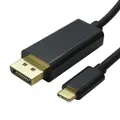 8ware 2m USB-C to DP DisplayPort Cable Adapter Male to Male iPad Pro Macbook Air Samsung Galaxy S10 MS Surface
