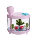 Creative Immortal Flower Fish Tank Humidifier, Household Mini Usb Night Light Humidifier