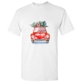 Christmas Tree Lucky Red Beetle Car Cartoon Art White Men T Shirt Tee Top