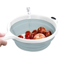 Collapsible 33x24cm Colander Drying/Drainer Fruit/Pasta/Food Kitchen/Camping