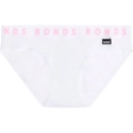 1 X Bonds Girls Stretchies Bikini Underwear Brief Kids Undies Knickers White