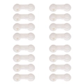 Cabinet Locks, 16pcs, White Lock Adhesive Child Kids Baby Safety Lock for Door Drawers Cupboard Proofing Latches Oven Toilet Fridge Cabinets Tape