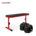 Powertrain 80KG Adjustable Dumbbell Set with Height-Variable Bench