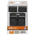 Jupio Value Pack: 2x Canon LP-E6NH 2130mAh Battery + USB Dual Charger - Black