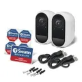 Swann 1080p Wire Free Security Camera 2 Pack - White