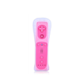 Game Left and Right Hand Handle Straight Handle Handle Curved Handle with Silicone Sleeve and Hand Rope Suitable for WII Host-Pink