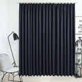 Blackout Curtain with Hooks Anthracite 290x245 cm vidaXL