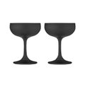 2pc Tempa Aurora 220ml Cocktail Coupe Glass Drinking Water/Wine Cup Matte Black