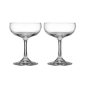 2pc Tempa Quinn 220ml Cocktail Coupe Glass Sparkling Wine Glassware Cup Clear