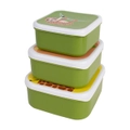 3pc Ladelle Jungle 250/400/600ml PP Food/Snack Kitchen Storage Container Box Set
