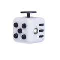 Fidget Hand Finger Cube 3D Focus Stress Reliever Toy Gift Magic for Kids Adults(White+Black)