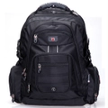 Swisswin Swiss waterproof 17" laptop Backpack School backpack Travel Backpack SW9801 Black