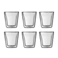 Bodum 10108-10-12 Canteen Double Wall, Small 0.1L - 6pc Glass Set Clear