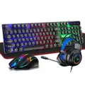 Gaming Mouse Keyboard Headset and Mousepad Combo Set