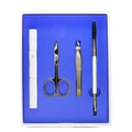 EYEKO - Brow Grooming Kit: Brow Brush & Spoolie + Scissors + Tweezers + Brow Razor + Pouch