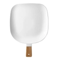 Ladelle Linear Texture White 36cm Porcelain Paddle Food Platter w/ Serve Stick
