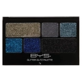BYS Glitter Glitz 7g Gel Base Makeup/Cosmetic Beauty Palette Azure Blue 6 Shades