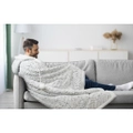 Ardor Manhattan 130x180cm Hooded Blanket Adult Soft Snuggle Faux Fur Winter Ash