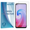 [3 Pack] OPPO A96 Ultra Clear Screen Protector Film by MEZON – Case Friendly, Shock Absorption (OPPO A96, Clear)