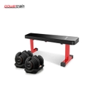 Powertrain 80KG Adjustable Dumbbell Set with Flat Bench