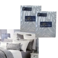 Pair of Reflections Silver Standard Pillowcases by Logan & Mason