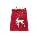 C273 Christmas Candy Bag Drawstring Pocket Elk Rucksack Christmas Bag Gift Bag Christmas Decorations