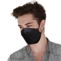 KF94 4PLY 3D Design 400PC Hygienic Single Packed Disposable Face Masks Ergonomic Fit Black