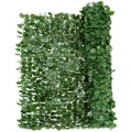 Costway Artificial Hedge Garden Ivy Leaf Fence Privacy Screen Green Plant Grass Wall Outdoor Yard Decor 150x240cm