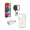 Zagg Premium USB-C Wall Adapter/Charger/Case/Screen Protector Set For iPhone 13