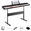 Maestro MK-L88BT Beginner 88-Key Digital Lighting Piano - Touch Sensitive Dynamic Keyboard w/ Bluetooth, USB & MP3 Player