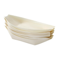 Eco Wood Serving Boats (384 Pack) Disposable Biodegradable Party Food Sushi Boat