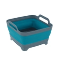 COLLAPSIBLE WASHING BASINS w/ DRAIN PLUG 10.5L [12 Pack] Folding Dish Basin Dish Tub Portable Space Saveing Kitchen Storage Tray Camping Wash Basin