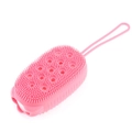 8 PCS Silicone Body Scrub Exfoliating Shower Scrub Sponge Bubble Bath Brush Massager Cleansing Pad Bathroom Accessories