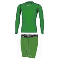 Mitre Neutron Base Layer Compression Shorts/Top Kids Size LY Age 10-12y Emerald