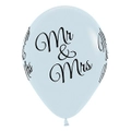 Wedding Mr and Mrs Balloons x 6 White Decorations Helium Arch For Centrepieces