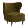 Luxe Living Abigail Occasional Chair in Olive Velvet