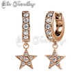 Starry Hoop Star Earrings