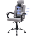 ADVWIN Executive Office Chair Ergonomic High Back Mesh Study Computer Desk Chair with Headrest Grey