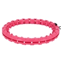 24 Knots Fitness Hula Hoop Adjustable and Detachable Weighted Hoops for Lose Weight Pink