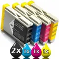 5 Pack Brother LC57 Compatible Ink Cartridges Set 130C / 330C / 350C / 240C / 440CN / 685CW [1C, 1Y, 1M, 2BK]