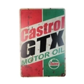 Tin Sign Castrol Gtx Motor Oil Sprint Drink Bar Whisky Rustic Look