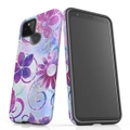 For Google Pixel 5 Case Tough Protective Cover Flower Swirls