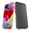 For Google Pixel 5 Case Tough Protective Cover Heart Painting