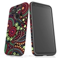 For Google Pixel 4a Case Tough Protective Cover Dotted Abstract Painting
