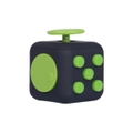 Fidget Hand Finger Cube 3D Focus Stress Reliever Toy Gift Magic for Kids Adults(Black+Green)