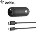 Belkin BOOST UP 20W PD Car Charger + Type-C to Lightning Cable For IPhone IPad
