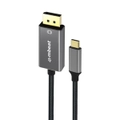 mbeat Tough Link 1.8m 4K USB-C to Display Port Cable - Converts USB-C to DisplayPort 4K@60Hz (3840X2160) Gold Plated Aluminium Nylon Braided Cable