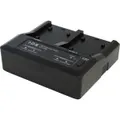 IDX Dual Battery Charger for select Canon, Panasonic and Sony batteries - Black
